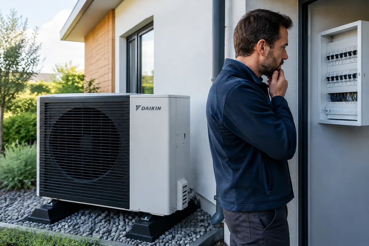 Daikin : pompe à chaleur air-eau qui fait sauter le disjoncteur au démarrage, quelles solutions ?