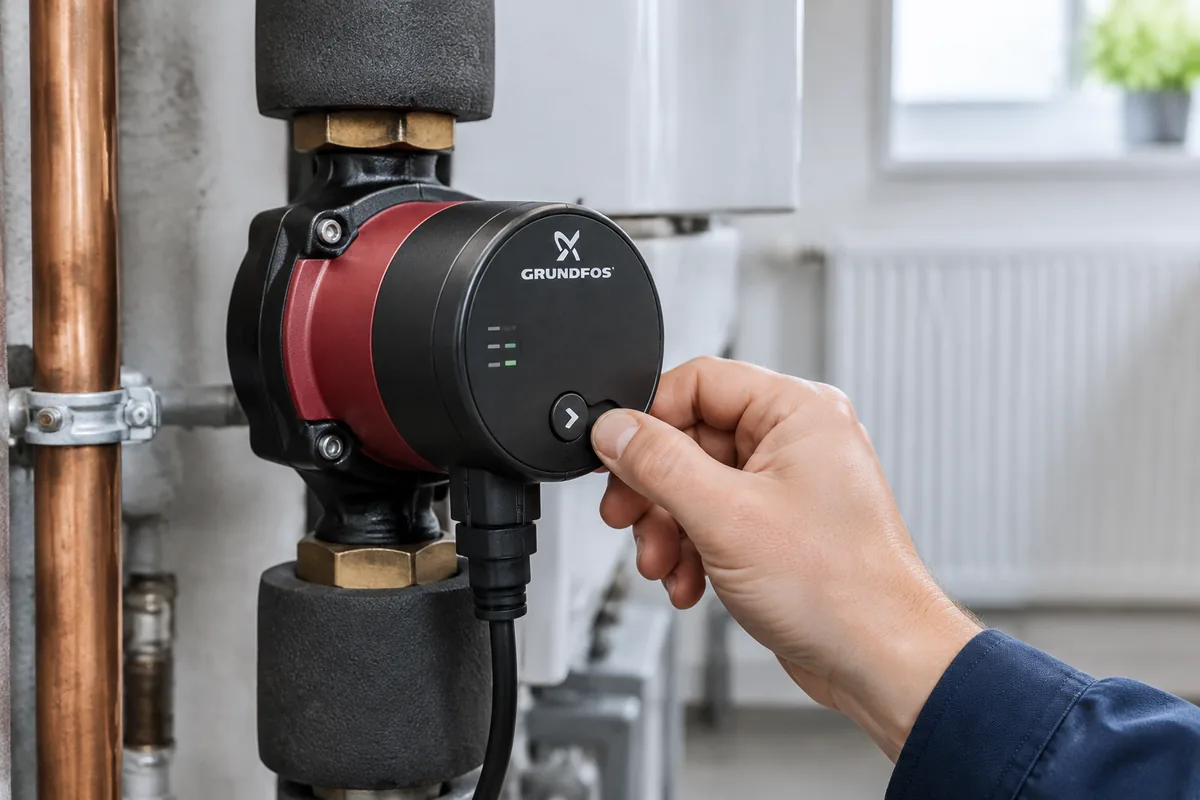 Comment débloquer le circulateur Grundfos d’une installation de chauffage après l’été ?